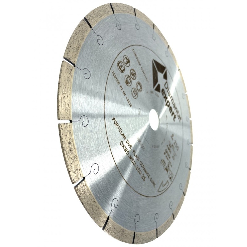 Disc DiamantatExpert pt. Portelan dur, Placi ceramice dure 250x25.4 (mm) Ultra Premium - DXWD.MSU.250.25