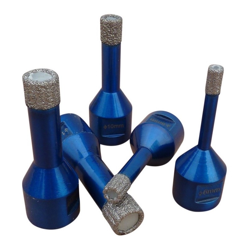 Carota diamantata pt. gresie portelanata & piatra - diam. 6mm -cu ceara- Super Premium - DXDH.80407.006.W