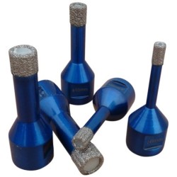 Carota diamantata pt. gresie portelanata & piatra - diam. 8mm -cu ceara- Super Premium - DXDH.80407.008.W