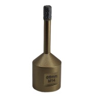 Carota diamantata pt. gresie portelanata & piatra - diam. 6mm -cu ceara- Premium - DXDY.GOLDrill.06