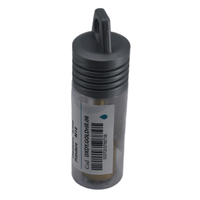 Carota diamantata pt. gresie portelanata & piatra - diam. 8mm -cu ceara- Premium - DXDY.GOLDrill.08