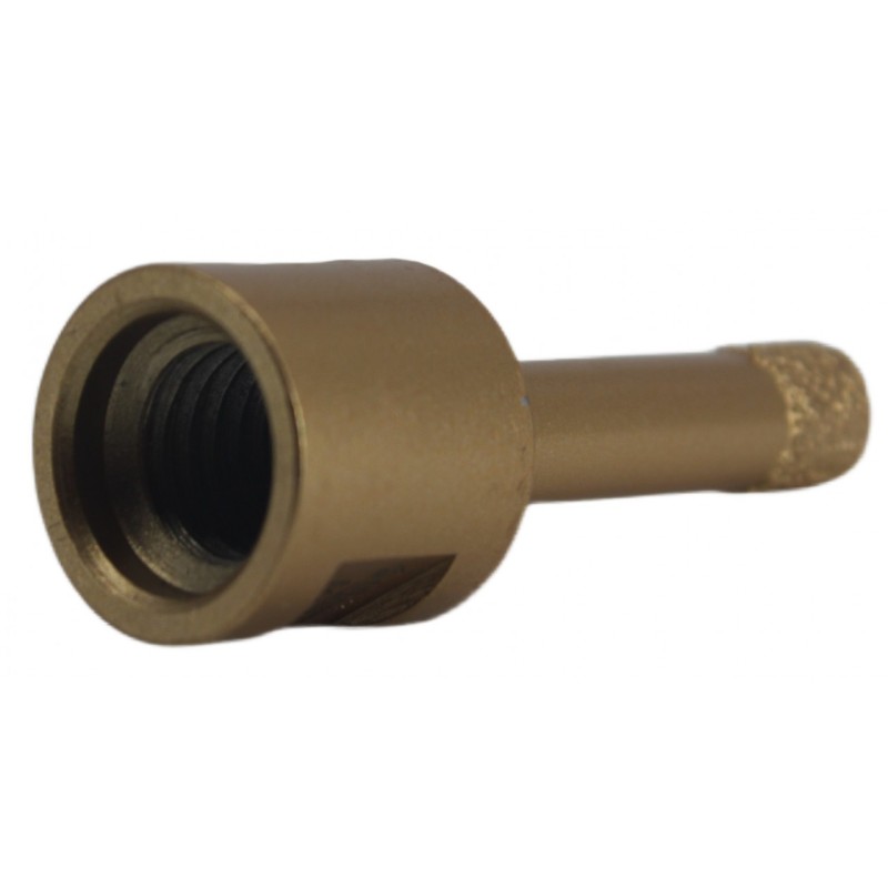 Carota diamantata pt. gresie portelanata & piatra - diam. 10mm -cu ceara- Premium - DXDY.GOLDrill.10