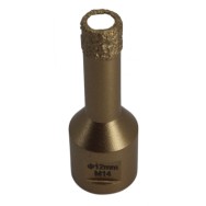 Carota diamantata pt. gresie portelanata & piatra - diam. 12mm -cu ceara- Premium - DXDY.GOLDrill.12