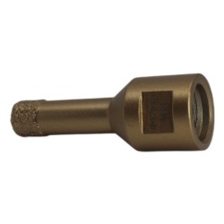 Carota diamantata pt. gresie portelanata & piatra - diam. 12mm -cu ceara- Premium - DXDY.GOLDrill.12