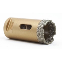 Carota diamantata pt. gresie portelanata & piatra - diam. 28mm - Premium - DXDY.GOLDrill.28