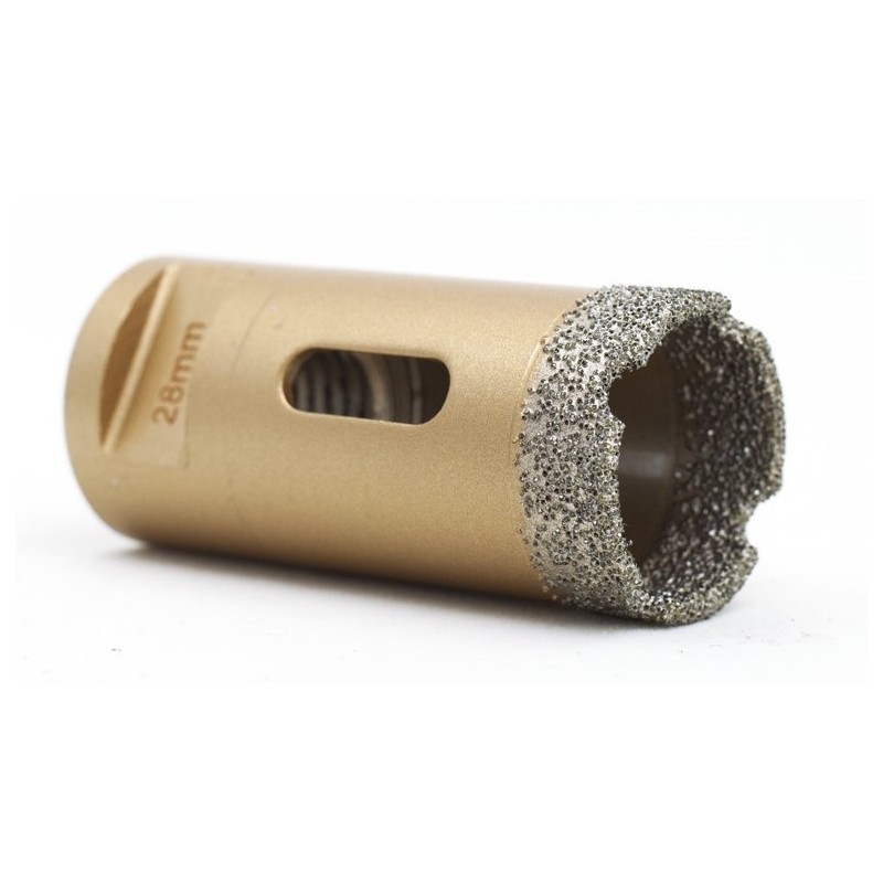 Carota diamantata pt. gresie portelanata & piatra - diam. 28mm - Premium - DXDY.GOLDrill.28