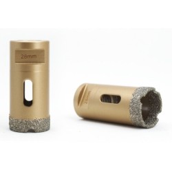 Carota diamantata pt. gresie portelanata & piatra - diam. 28mm - Premium - DXDY.GOLDrill.28