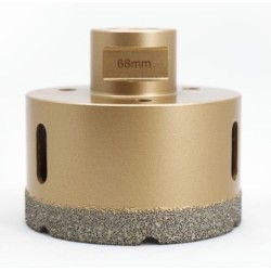 Carota diamantata pt. gresie portelanata & piatra - diam. 68mm - Premium - DXDY.GOLDrill.68