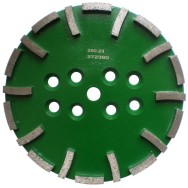 Disc cu segmenti diamantati pt. slefuire pardoseli - segment dur - Verde - 250 mm - prindere 19mm - DXDH.8500.250.23