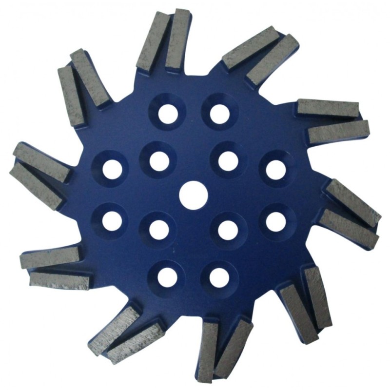 Disc stea cu segmenti diamantati pt. slefuire pardoseli - segment dur - Albastru - 250 mm - prindere 19mm - DXDH.8501.250.11.23 Disc stea cu segmenti diamantati pt. slefuire pardoseli - segment dur - Albastru - 250 mm - prindere 19mm - DXDH.8501.250.11.23
