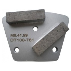 Placa cu segmenti diamantati pt. slefuire pardoseli - segment DPC dual - prindere M6 - DXDH.8506.41.99