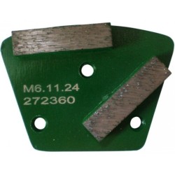 Placa cu segmenti diamantati pt. slefuire pardoseli - segment dur (verde) - # 40 - prindere M6 - DXDH.8506.11.24