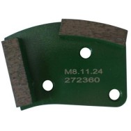 Placa cu segmenti diamantati pt. slefuire pardoseli - segment dur (verde) - # 40 - prindere M8 - DXDH.8508.11.24