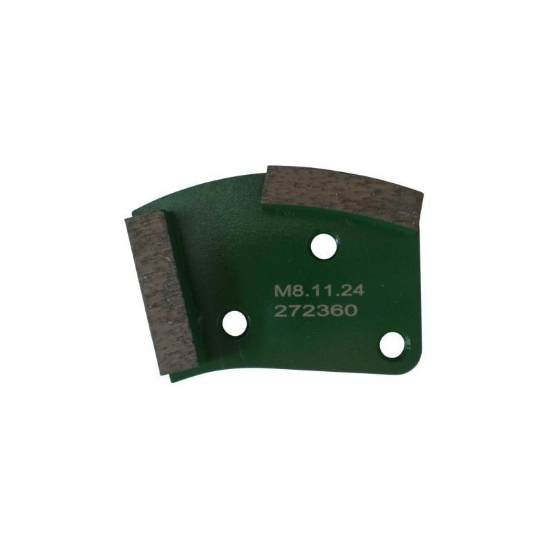 Placa cu segmenti diamantati pt. slefuire pardoseli - segment dur (verde) - # 80 - prindere M8 - DXDH.8508.11.25