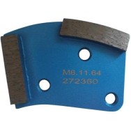 Placa cu segmenti diamantati pt. slefuire pardoseli - segment fin (albastru) - # 40 - prindere M8 - DXDH.8508.11.64