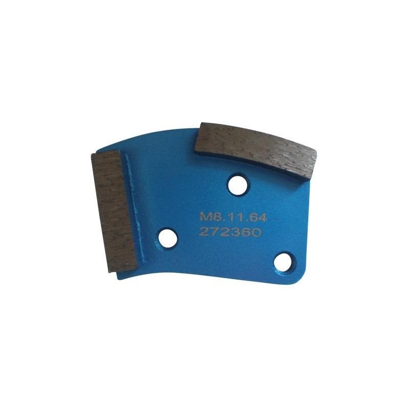 Placa cu segmenti diamantati pt. slefuire pardoseli - segment fin (albastru) - # 40 - prindere M8 - DXDH.8508.11.64