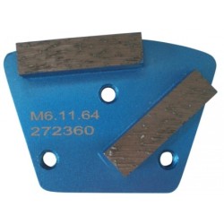 Placa cu segmenti diamantati pt. slefuire pardoseli - segment fin (albastru) # 16 - prindere M6 - DXDH.8506.11.61