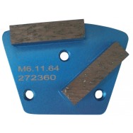 Placa cu segmenti diamantati pt. slefuire pardoseli - segment fin (albastru) # 80 - prindere M6 - DXDH.8506.11.65