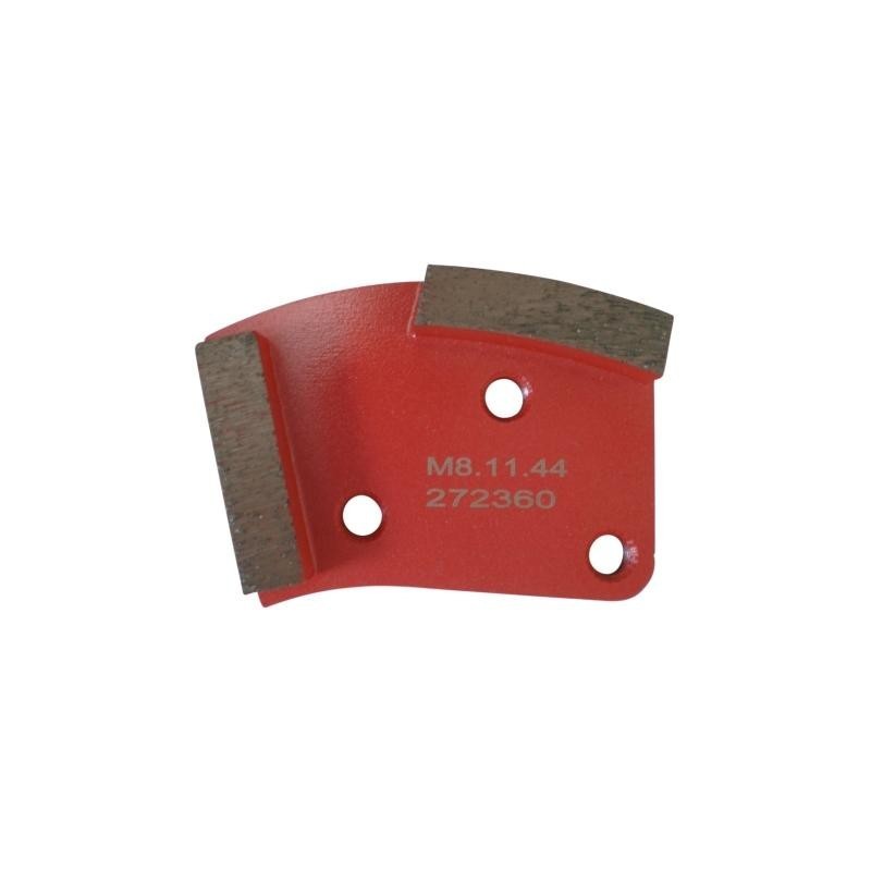 Placa cu segmenti diamantati pt. slefuire pardoseli - segment mediu (rosu) - # 40 - prindere M8 - DXDH.8508.11.44