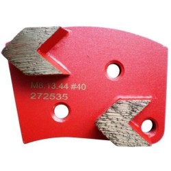 Placa cu segmenti diamantati pt. slefuire pardoseli - segment mediu (rosu) - # 40 - prindere M8 - DXDH.8508.13.44-R