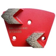 Placa cu segmenti diamantati pt. slefuire pardoseli - segment mediu (rosu) # 40 - prindere M6 - DXDH.8506.13.44-R