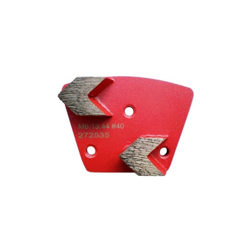 Placa cu segmenti diamantati pt. slefuire pardoseli - segment mediu (rosu) # 40 - prindere M6 - DXDH.8506.13.44-R
