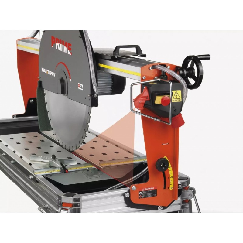 Masina de taiat caramida, materiale de constructii - 61.5cm, 4.0kW, PRIME 700S, kit laser si roti - Battipav-90701