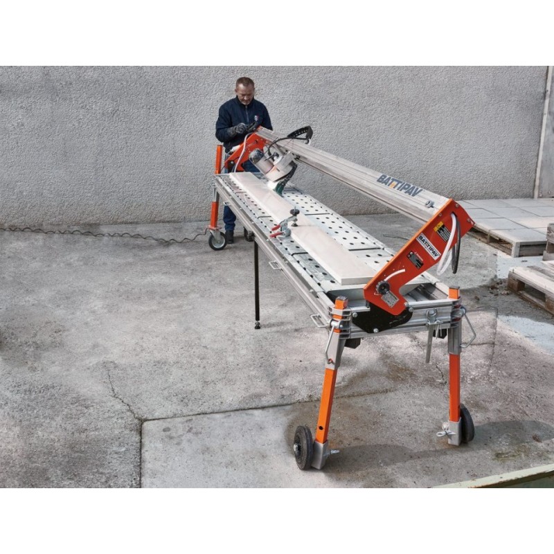 Masina de taiat placi de marmura mari 320cm, 3.4kW, SUPREME 320S cu laser si roti - Battipav-83201/T380S1