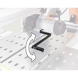 Masina de taiat placi de marmura mari 320cm, 3.4kW, SUPREME 320S cu laser si roti - Battipav-83201/T380S1