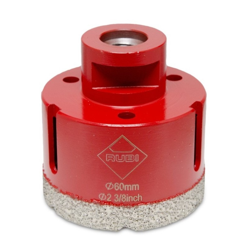 Carota diamantata pt. portelan, placi ceramice DryGres 60mm - RUBI-4915