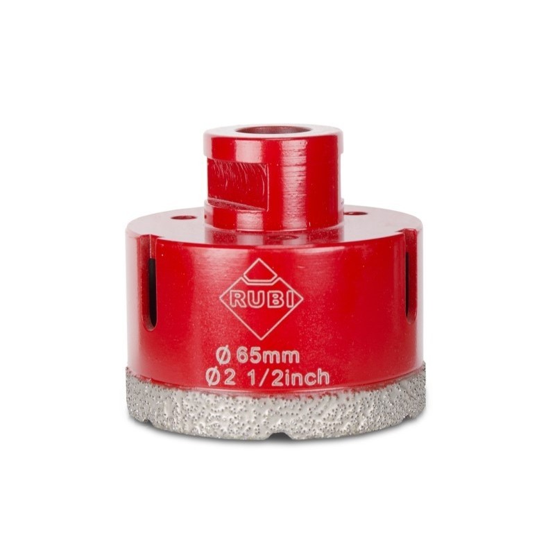 Carota diamantata pt. portelan, placi ceramice DryGres 65mm - RUBI-4916