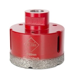 Carota diamantata pt. portelan, placi ceramice DryGres 68mm - RUBI-4917