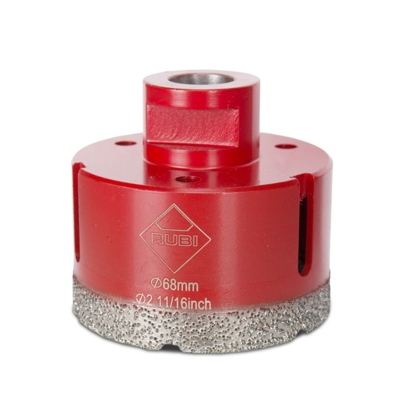 Carota diamantata pt. portelan, placi ceramice DryGres 68mm - RUBI-4917