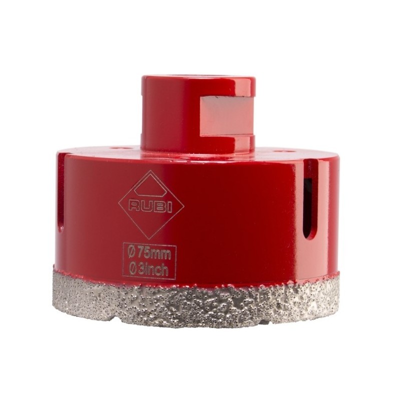 Carota diamantata pt. portelan, placi ceramice DryGres 75mm - RUBI-5992