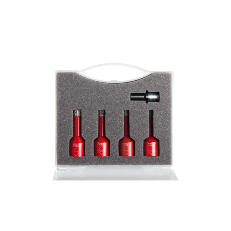 Kit carote diamantate Mini DryGres 6, 8, 10, 12mm, 4 buc. - RUBI-50938