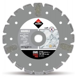 Disc diamantat galvanizat pt. marmura 115mm, EMG 115 SuperPro - RUBI-30995
