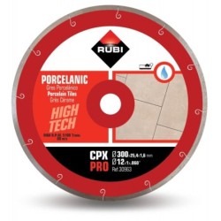 Disc diamantat pt. gresie portelanata 300mm, CPX 300 Pro - RUBI-30963