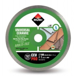 Disc diamantat pt. gresie si faianta 180mm, CEV 180 Pro - RUBI-25912
