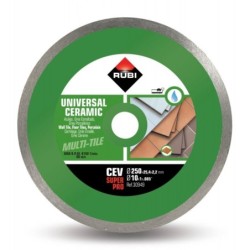 Disc diamantat pt. gresie si faianta 250mm, CEV 250 SuperPro - RUBI-30949