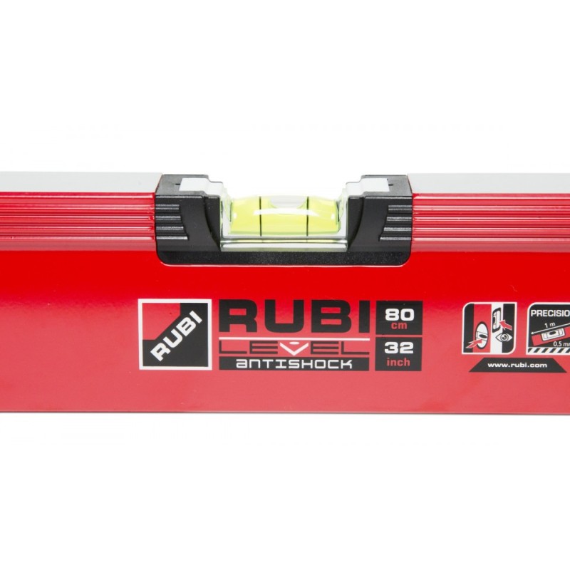 Boloboc (nivela cu bula) RUBILEVEL ANTISHOCK 80, 80cm - RUBI-76933