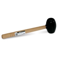 Ciocan din cauciuc negru rotund, 750g - RUBI-66910