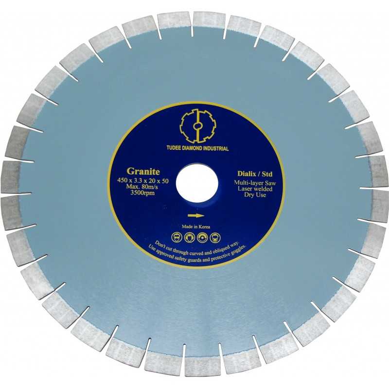 Tudee 400x50x12mm, Disc diamantat debitare granit, Dialix, standard