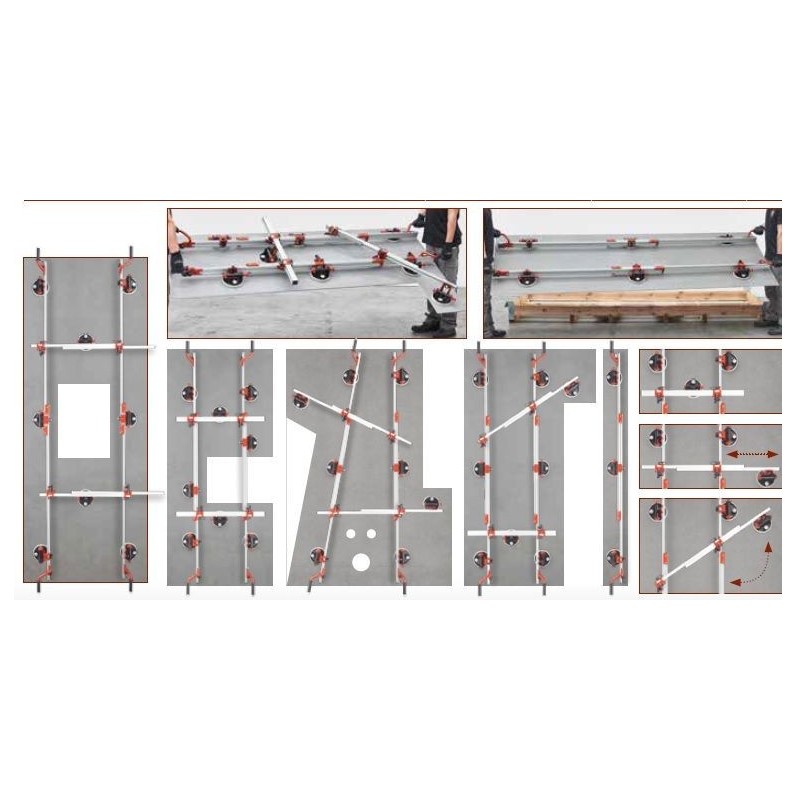 Sistem de transport pt. placi de dimensiuni mari, Easy-move MK IV - 8 ventuze RV175, 320cm - Raimondi-432EM04TA