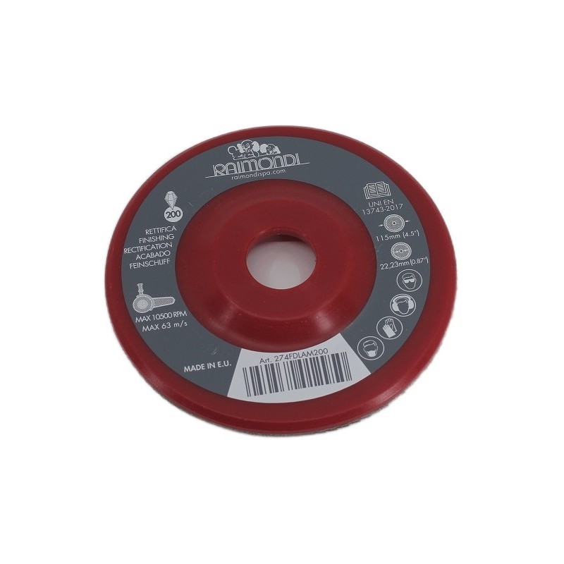 Disc lamelar diamantat pt. slefuit placi, gran. 200, Ø115mm - Raimondi-274FDLAM200