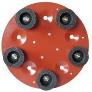 Disc cu 5 pietre oala din carbura de silicon pt. slefuiri placi, Ø490mm, gran. 16 - pt. Maxitina - Raimondi-250