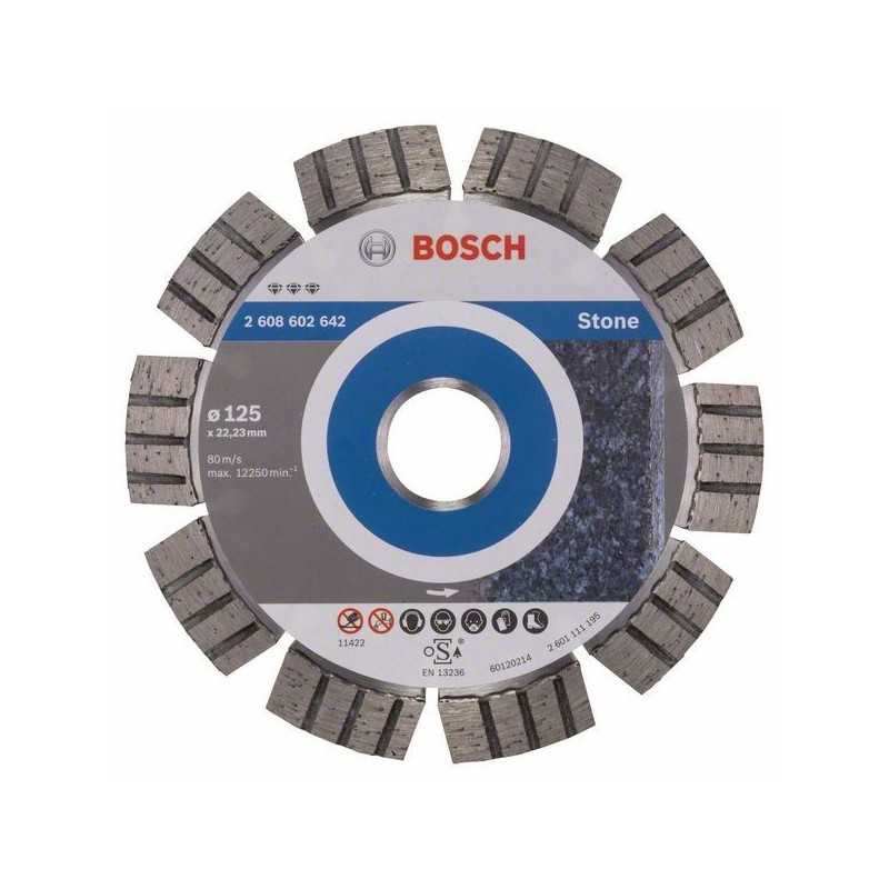 Bosch Disc diamantat Best for Stone 125x22.23x2.2x12mm