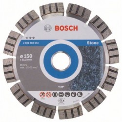 Bosch Disc diamantat Best for Stone 150x22.23x2.4x12mm