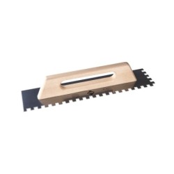 Gletiera dintata cu maner din lemn 48cm, 12mm - RUBI-73973