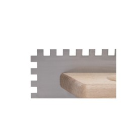 Gletiera dintata cu maner din lemn 48cm, 12mm - RUBI-73973