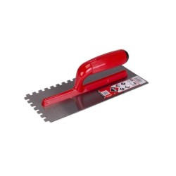 Gletiera dintata cu maner plastic 28cm, 8mm - RUBI-25905
